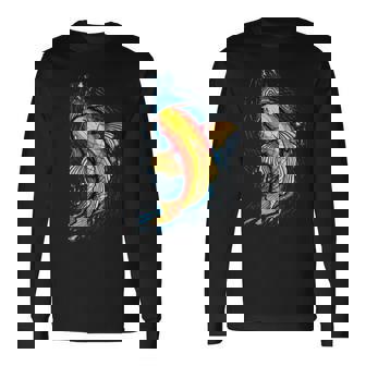 Fish Koi Tattoo Design New School Shirt Long Sleeve T-Shirt - Monsterry