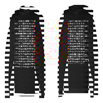 Flags Of The Countries Of The World Flag International Long Sleeve T-Shirt - Monsterry