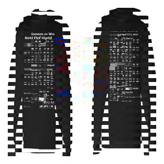 Flags Of The Countries Of The World International Long Sleeve T-Shirt - Monsterry