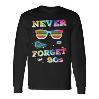 Never Forget 90S Retrointage Never Forget Langarmshirts - Geschenkecke