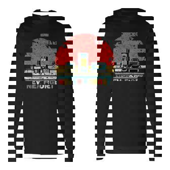 Never Forget Floppyhs Cassette Retrointage Divertido Camiseta de manga larga - Regaloses