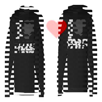 France I Love Paris Eiffel Tower Souvenir Paris Retro Langarmshirts - Geschenkecke