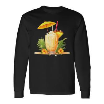 Fresh Pina Colada Fruits And Cocktail For Summer Drinks Langarmshirts - Geschenkecke