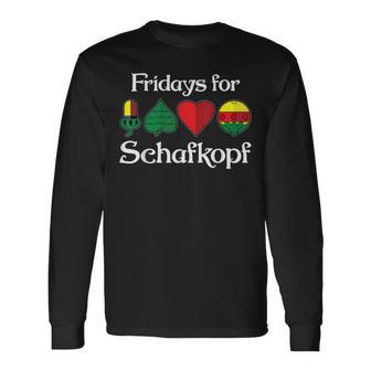 Fridays For Schafkopf Double Head Langarmshirts - Geschenkecke