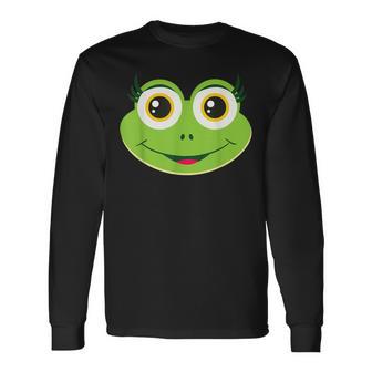 Frog Face Costume For Carnival And Fancy Dress Langarmshirts - Geschenkecke