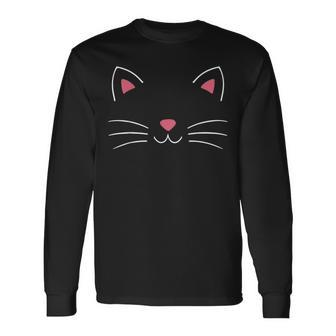 Cat Face Costume For Carnival And Fancy Dress Langarmshirts - Geschenkecke