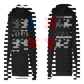 Gender Genetic American Flag Xx Xy Athletics Long Sleeve T-Shirt | Mazezy