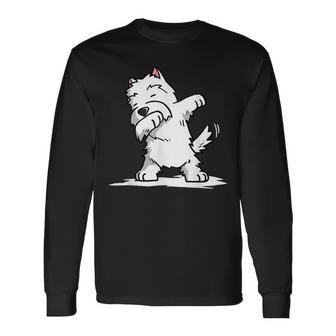 Gentle Westie Dog Dab Dance Langarmshirts - Geschenkecke