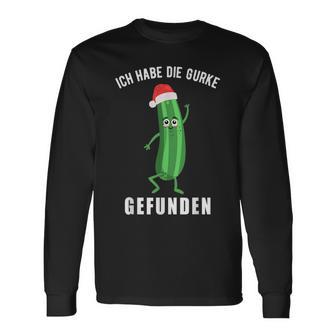 Ich Habe Die Gurke Finden Weihnachtsgurken Sieger Langarmshirts - Geschenkecke