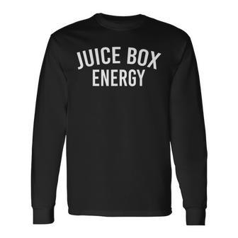 FUNNY JUICE BOX ENERGY Long Sleeve T-Shirt - Monsterry