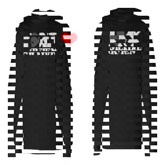 I Love My Hot Girlfriend I Heart My Hot Girlfriend Long Sleeve T-Shirt - Thegiftio UK