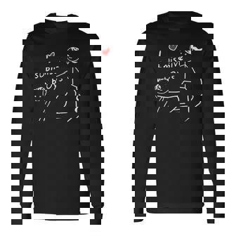 I Love Submissive Boys I Heart Submissive Boys Long Sleeve T-Shirt | Mazezy