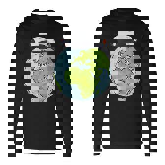 Lying Penguin Protection Earth Day Long Sleeve T-Shirt | Mazezy