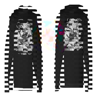Moo Deng Love Baby Oil Party Oil Hip Hop Humor V2 Long Sleeve T-Shirt | Mazezy