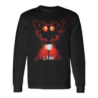 Mothman Moth Lamp Weirdcore Oddly Specific Meme Langarmshirts - Geschenkecke