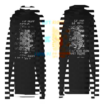 Pi Day Left Vs Right Brain Pie Math Lover Long Sleeve T-Shirt | Seseable UK