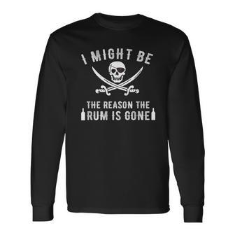 Pirate Pirate Drinking Rum Cruise Langarmshirts - Geschenkecke