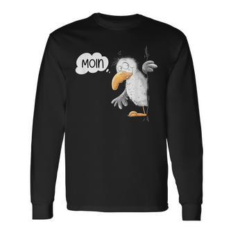 Seagull Cartoon I Sea Bird Animal Motif Moin North Sea Langarmshirts - Geschenkecke