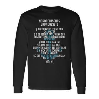 Slogan North Sea North German Basic Law Langarmshirts - Geschenkecke