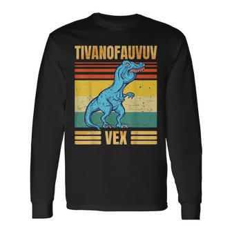 T-Rex Tyrannosaurus Tivanofauvuvex Meme Langarmshirts - Geschenkecke