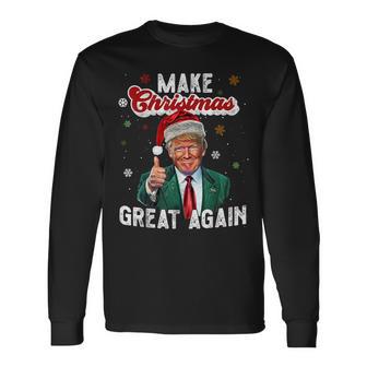 Trump Make Christmas Again Ugly Christmas Sweater Langarmshirts - Geschenkecke