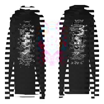 Geisha Japonaise Grahic De Style Japonais Culture Japonaise T-shirt à manches longues - Cadeauxyz