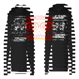 Go Boyfriend Football Fans Long Sleeve T-Shirt - Seseable