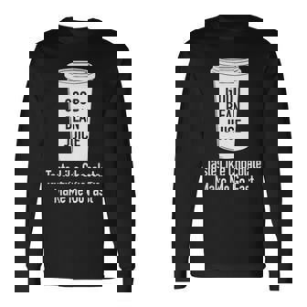 Good Bean Juice Coffee Meme Joke Long Sleeve T-Shirt - Monsterry