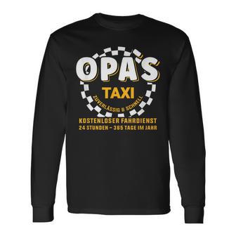 Grandpa's Taxi Chauffeur Auto Fahrbring Und Bringen Langarmshirts - Geschenkecke