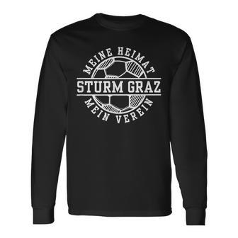 Graz Sturm Football Home Fan Styria Austria Stadium Langarmshirts - Geschenkecke