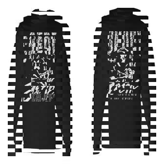 Groovy Smile Face Somebody Save Me Country Music Skeleton Long Sleeve T-Shirt - Monsterry