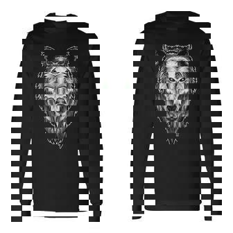 The Guardian Spirit Wolf Dog Long Sleeve T-Shirt - Monsterry