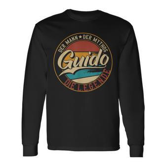 Guido The Man Of Mythos The Legend First Name Langarmshirts - Geschenkecke