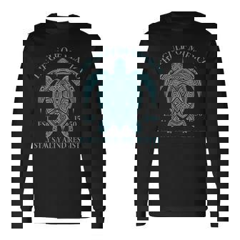 Gulf Of Mexico Turtle Long Sleeve T-Shirt | Mazezy