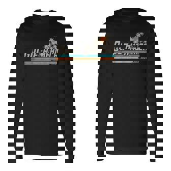 Gulf Of Us America Est 2025 Retro Vintage Beach Long Sleeve T-Shirt - Seseable