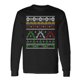 Guns For Christmas Ugly Sweater Gun Right Hunting Military Langarmshirts - Geschenkecke