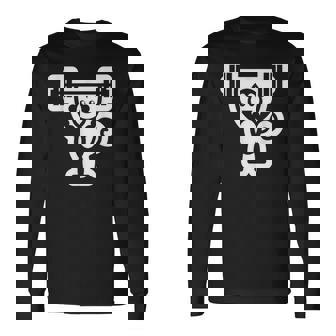 Gym Monkey Weightlifting Muscle Monkey Dead Lifting Long Sleeve T-Shirt - Monsterry