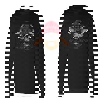 Hache Avec Tête De Mort Barbu T-shirt à manches longues - Cadeauxyz