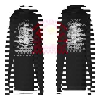 Hairstylist Christmas Santa Claus Vintage Xmas Hairdresser Long Sleeve T-Shirt - Seseable