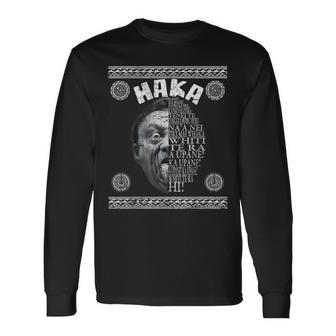 Haka Fans Maori Warrior New Zealand Rugby Langarmshirts - Geschenkecke