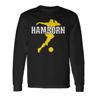 Hamborn Football Kicken Fan Nrw Stadium Yellow Langarmshirts - Geschenkecke