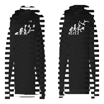 Handball Evolution Fun Handball Player Handballer Langarmshirts - Seseable