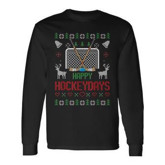 Happy Hockey Days Hockeydays Ugly Christmas Jumper Langarmshirts - Geschenkecke