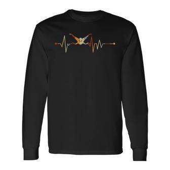 Heartbeat Swimming – Idea For Swimmers Langarmshirts - Geschenkecke