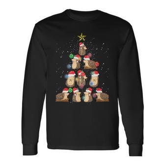 Hedgehog Christmas Animal Xmas Animal Love Pet Langarmshirts - Geschenkecke