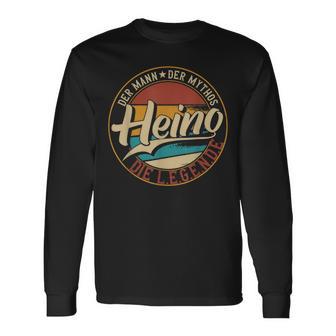 Heino The Man Of Mythos The Legend First Name Langarmshirts - Geschenkecke