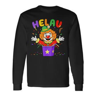 Helau Clown In Box Costume For Carnival Fancy Dress Langarmshirts - Geschenkecke