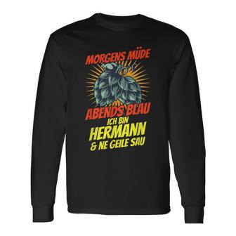 Hermann Name Saying Hermann Birthday Langarmshirts - Geschenkecke