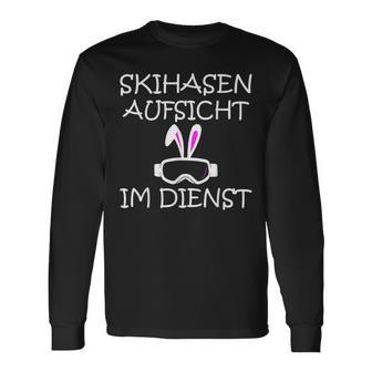 Herren Skihasen Aufsicht Im Dienst Skifahren Après-Ski Witzig Langarmshirts - Geschenkecke