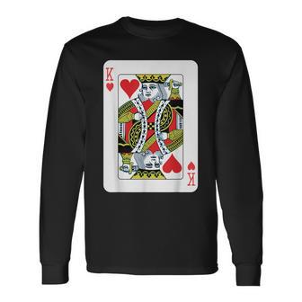 Herzkönig Beim Kartenspiel Langarmshirts - Geschenkecke